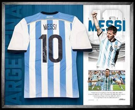 Lionel Messi Argentina shirt signed :: FIFA World Cup :: Football - Soccer :: Sports Memorabilia 